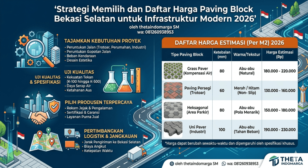 Harga Paving Block Bekasi Selatan